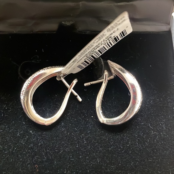 Macy’s Fine Jewelry Diamond Mini Hoop Earrings - Picture 6 of 6